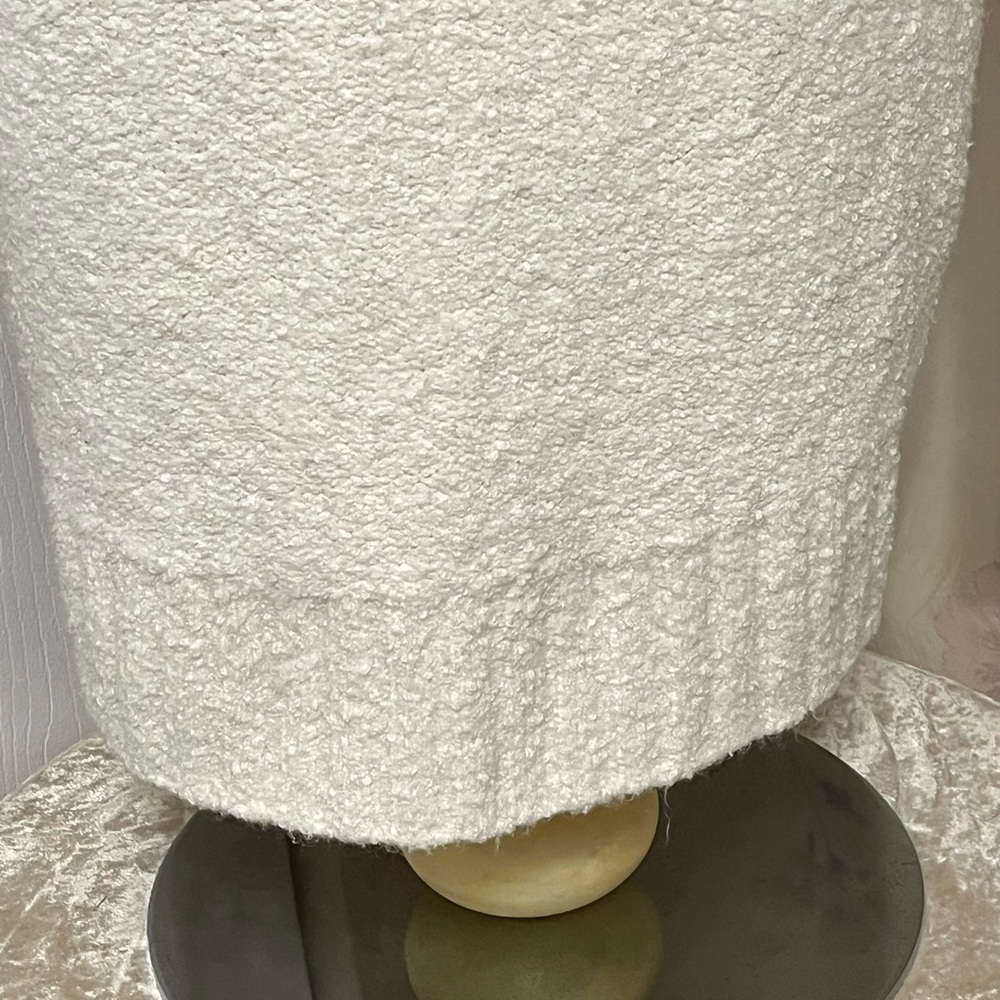OLD NAVY‎ Ivory Cream Boucle Pullover Sweater Women's XS Mock-Neck Long Sleeve - Picture 6 of 9